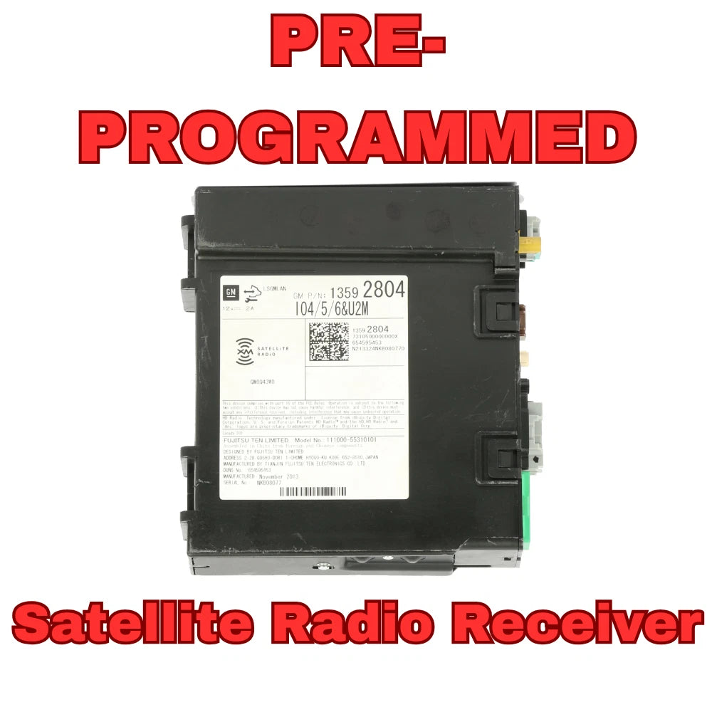 PRE-PROGRAMMED 2013 - 2017 GM Cadillac Chevrolet GMC OEM AMFM SAT Radio Receiver