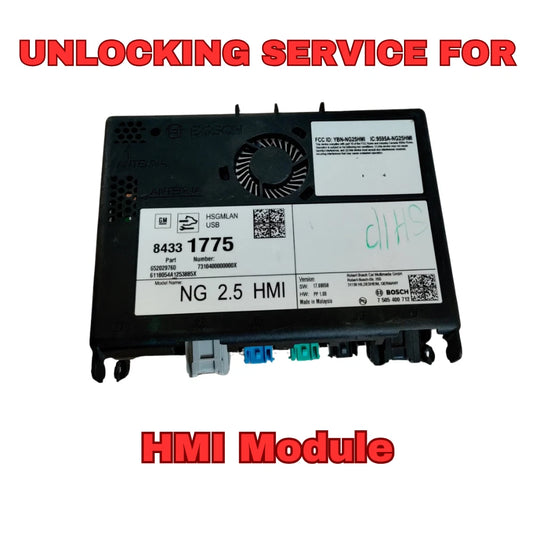 UNLOCK SERVICE 2016-2018 Chevrolet GMC Cadillac Buick HMI Module