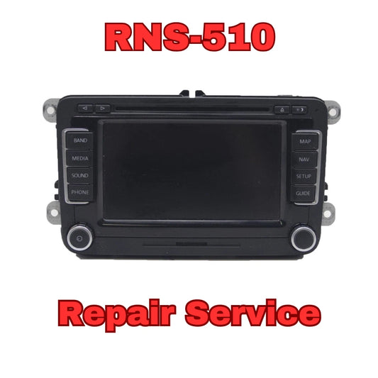 REPAIR SERVICE FOR 2010-2015 VW Volkswagen OEM Navigation Radio RNS-510 RNS510